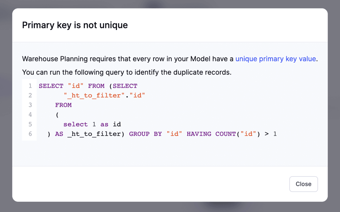 Image of sync-level errors after