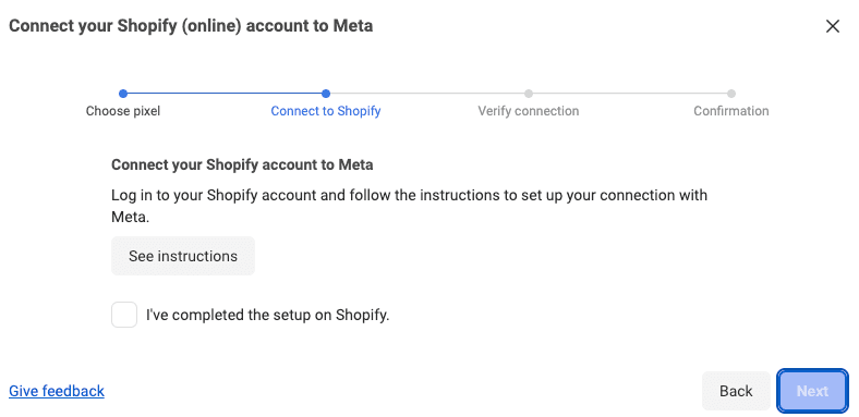Connecting to your partner via the instructions provided