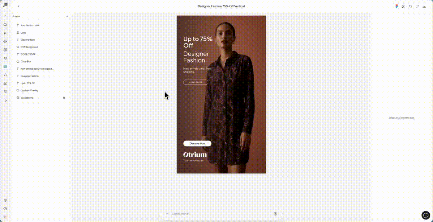 Quickly edit copy, CTAs, and colors using an in-line editor.