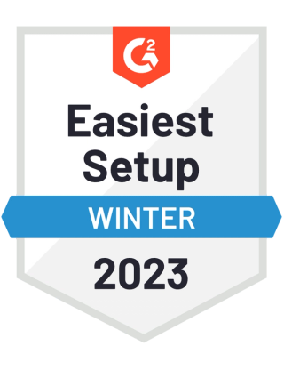 G2 Winter 2023, Easiest Setup.