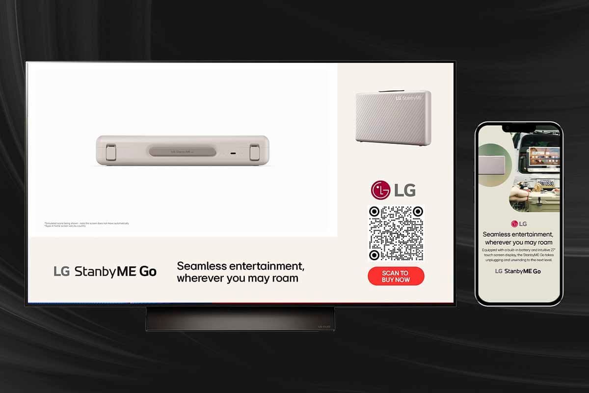 Shoppable LG Ad