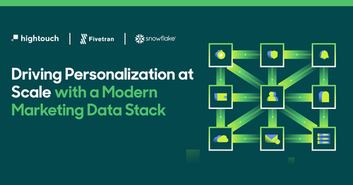Driving Personalization at Scale with a Modern Marketing Data Stack.