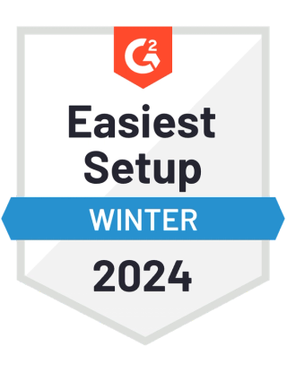 G2 Winter 2024, Easiest Setup.