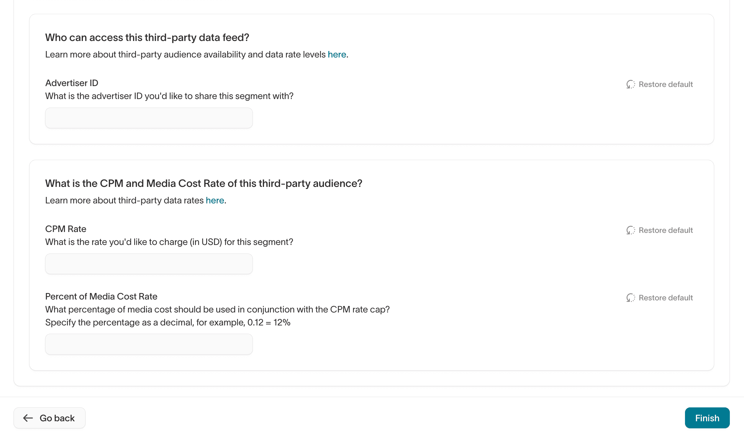 Hightouch Marketplace Access and Rates Configuration