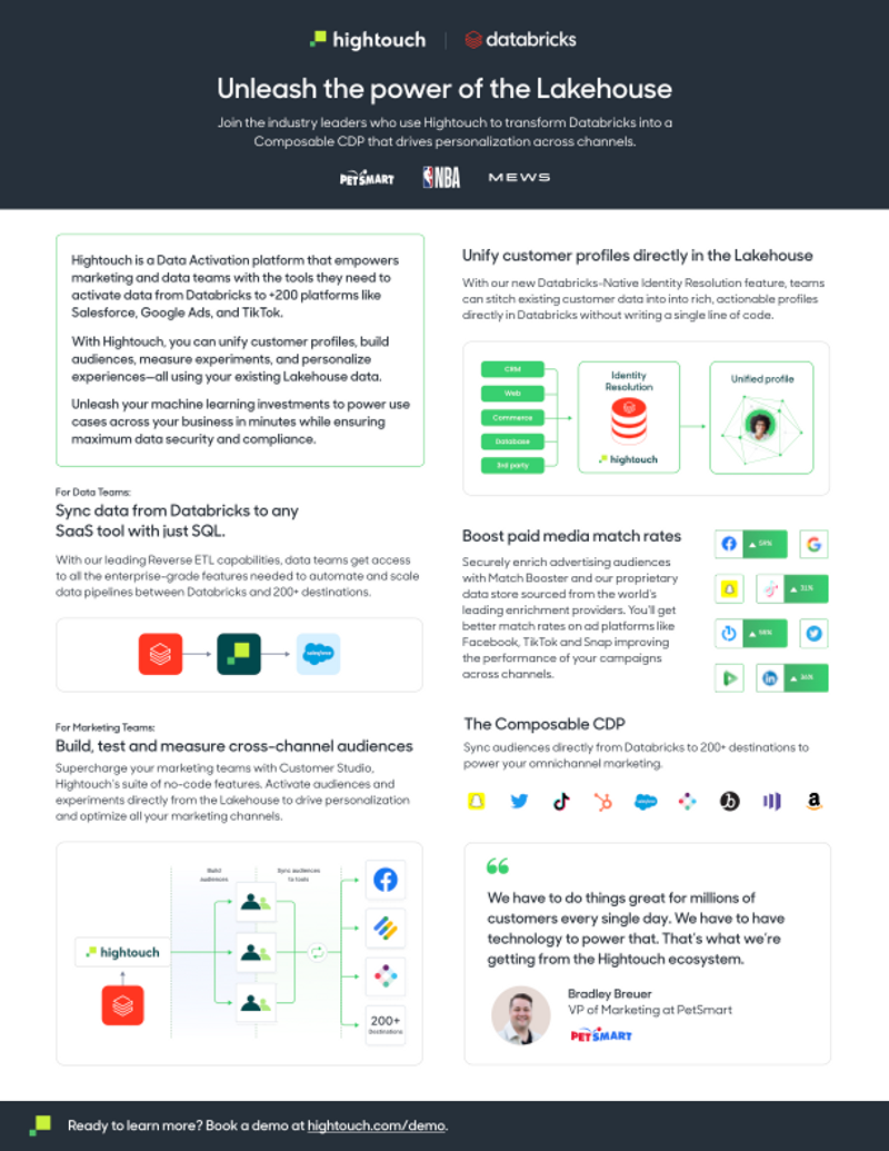 Databricks-Hightouch: One Pager.