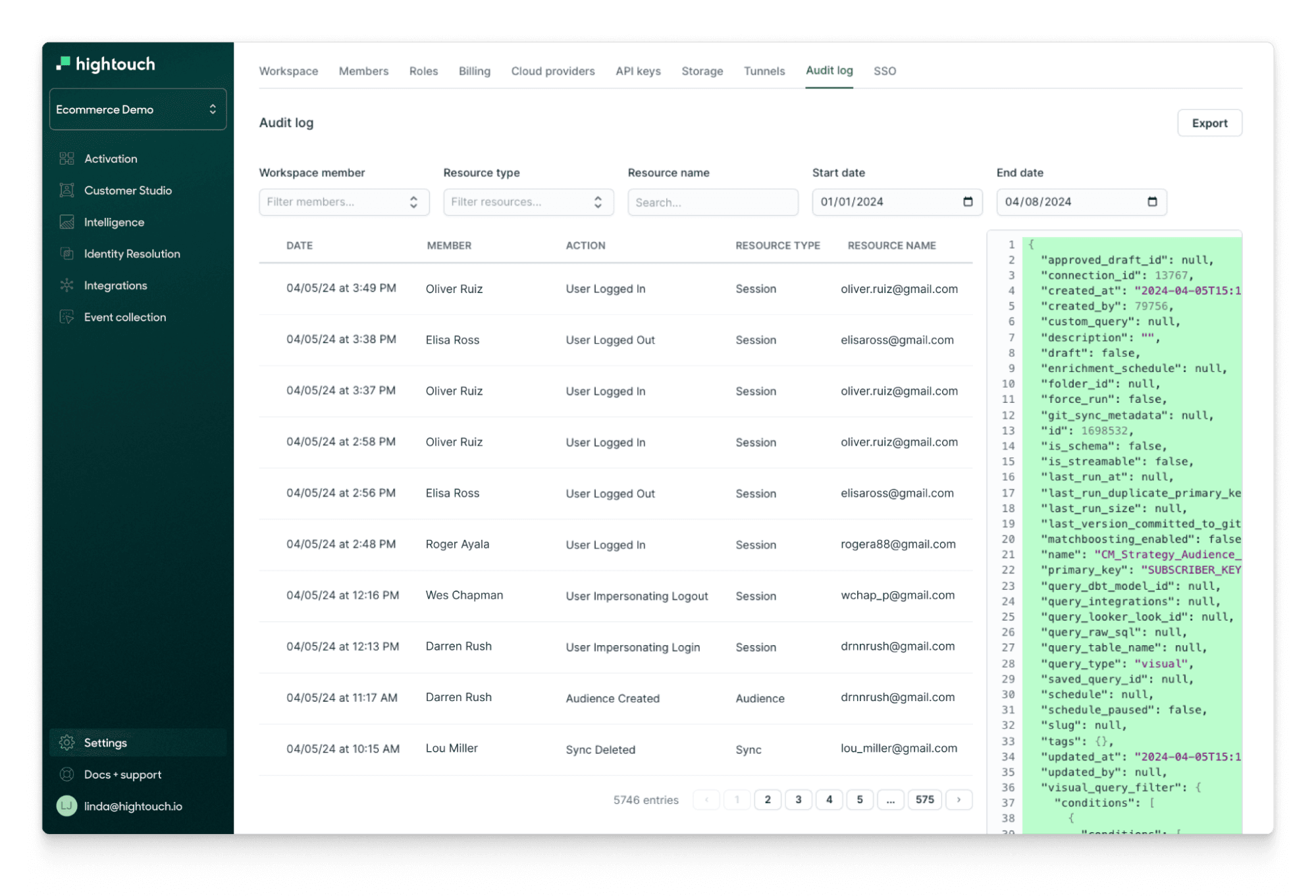 audit logs