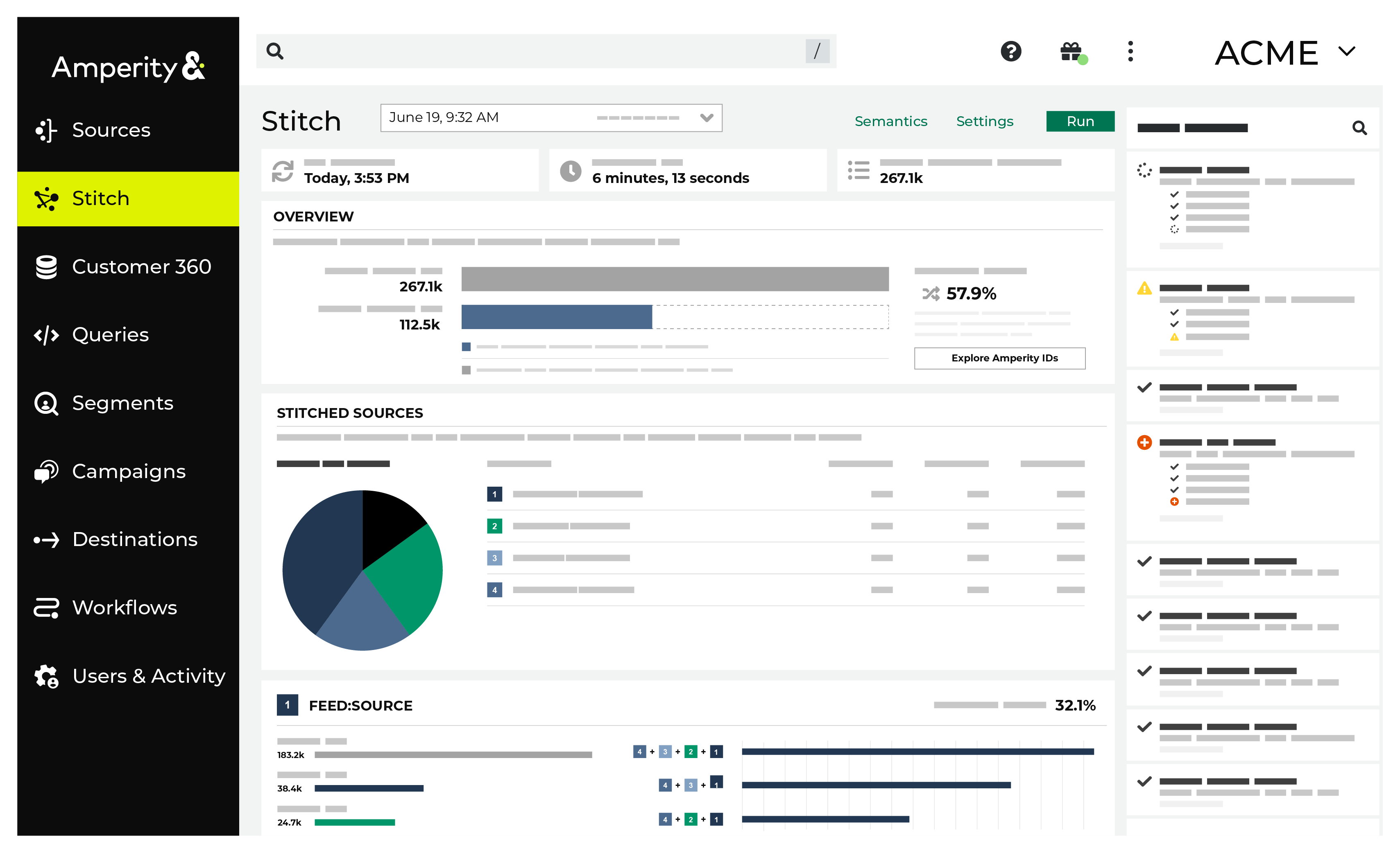 Amperity CDP identity resolution feature (Stitch)