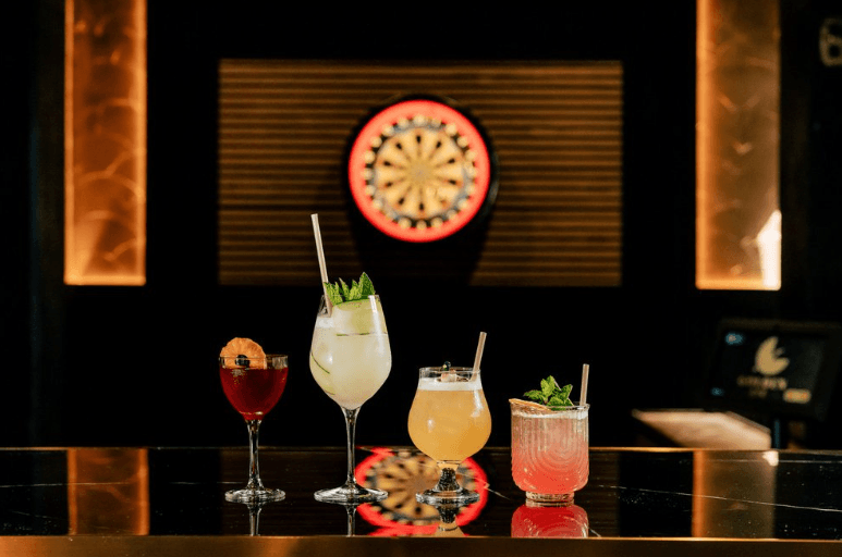 Enjoy cocktails and appetizers