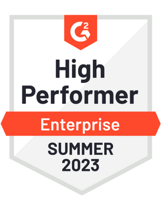 G2 Enterprise, Summer 2023, High Performer.