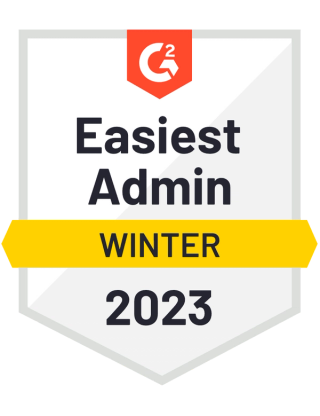 G2 Winter 2023, Easiest Admin.