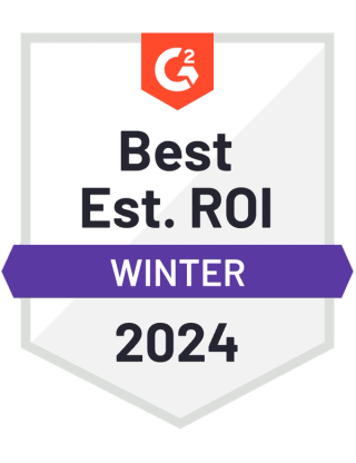 G2 Winter 2024, Best Est. ROI.
