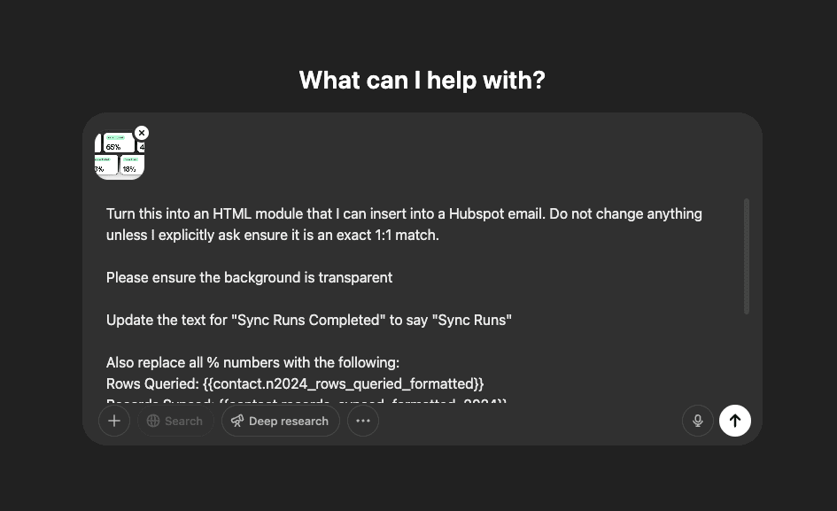 Step 1: prompting the LLM