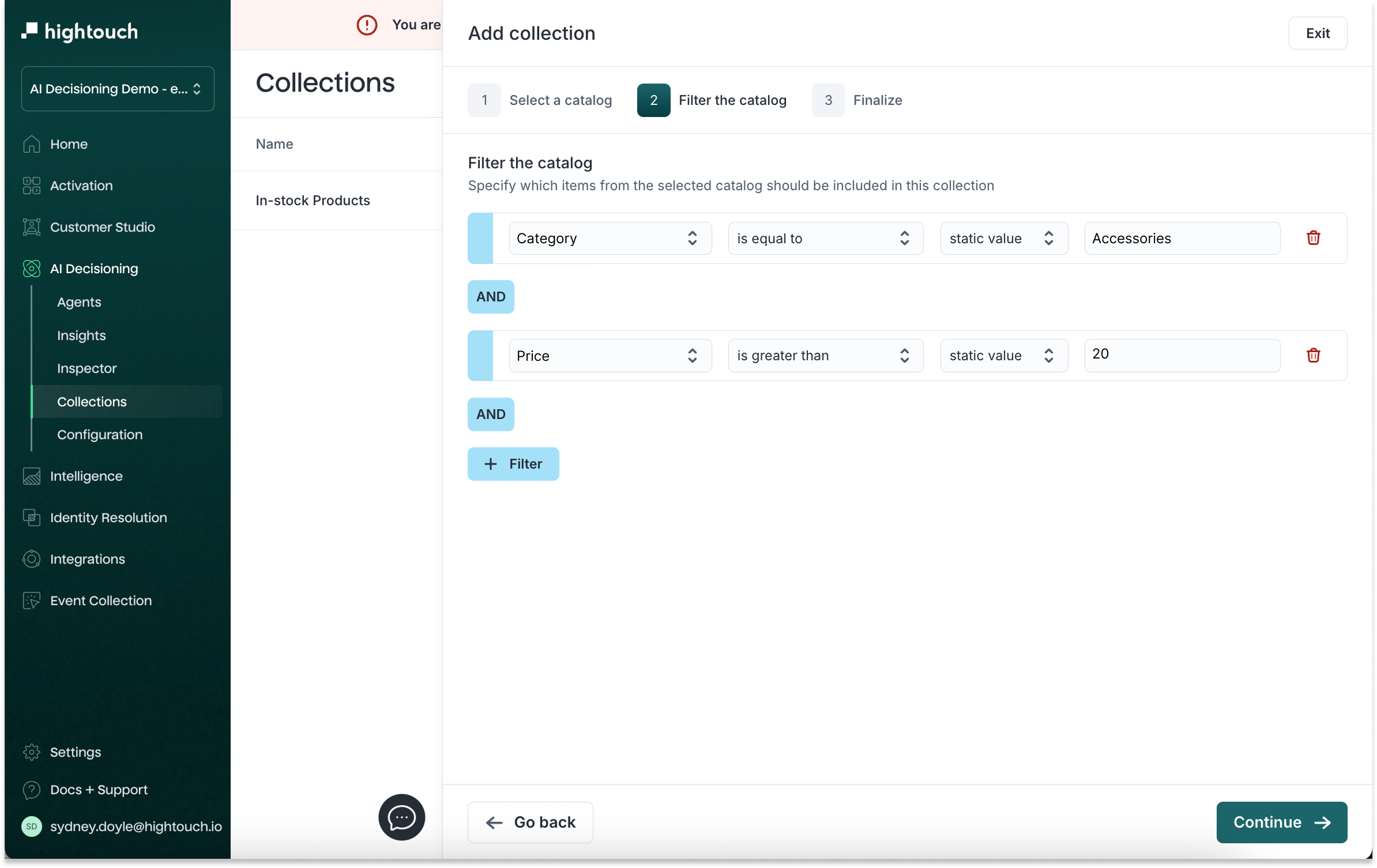 Filter catalog