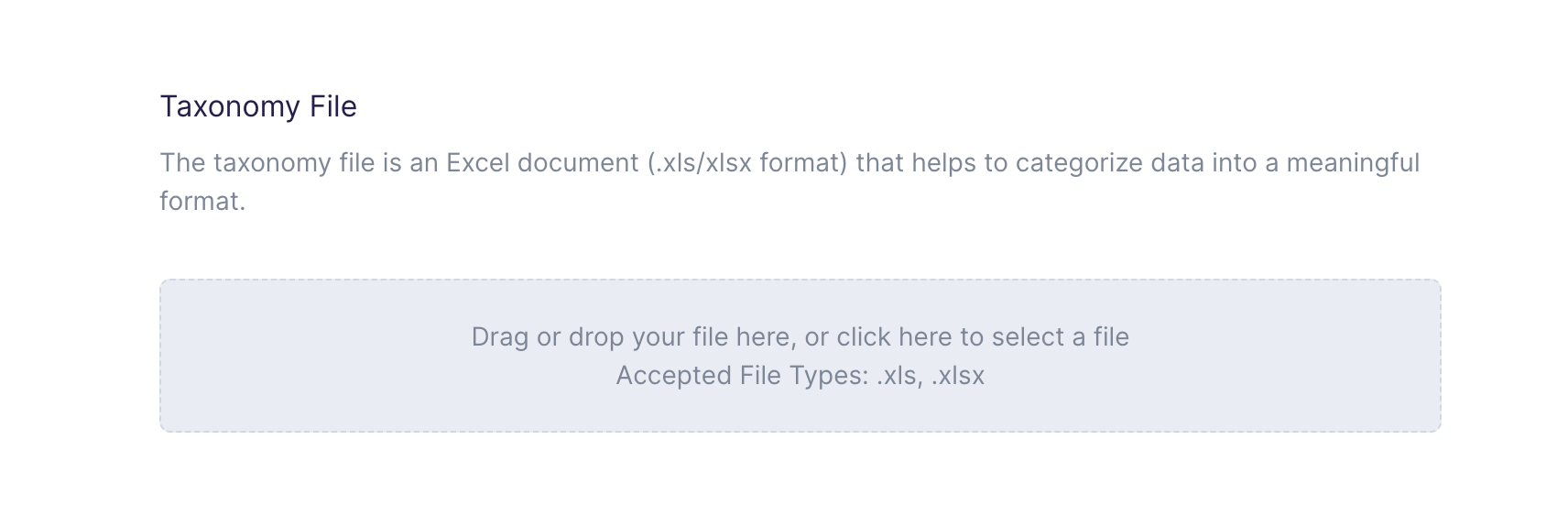 Taxonomy File input in Hightouch