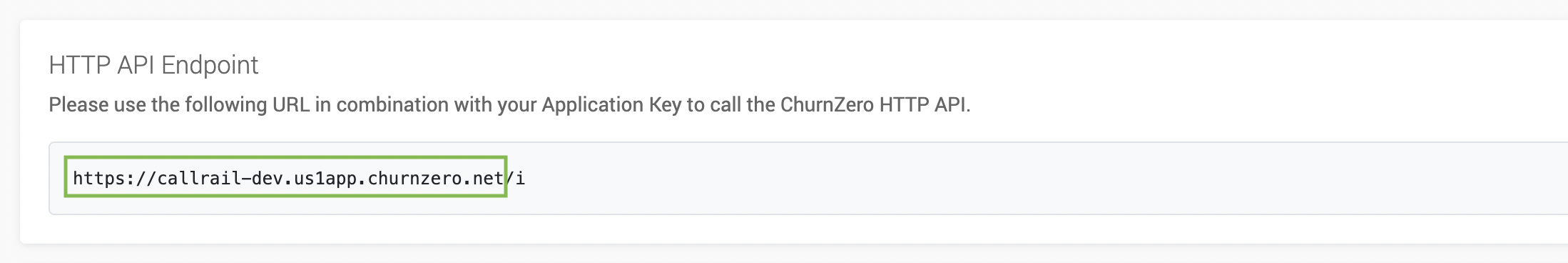 ChurnZero App URL