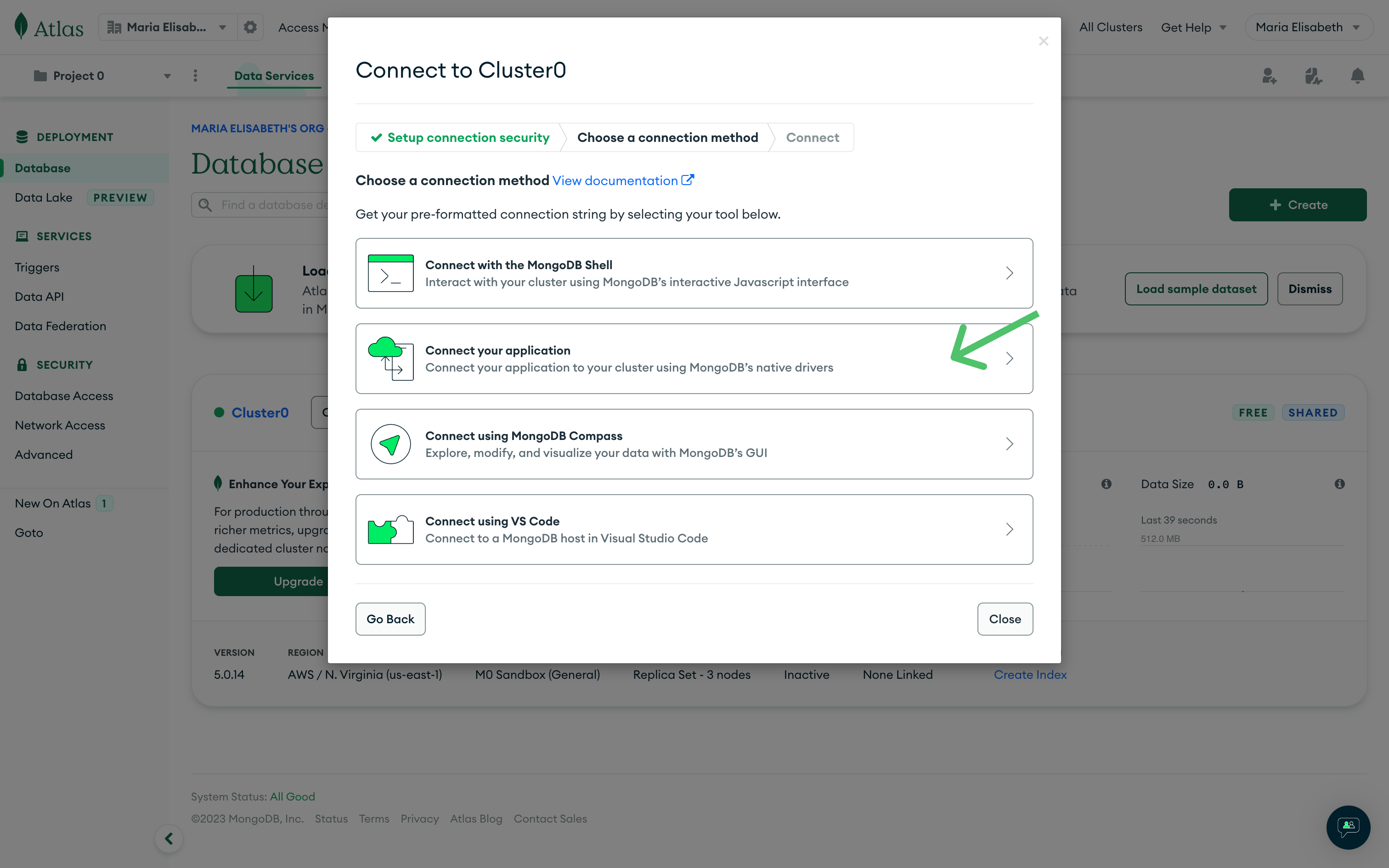 MongoDB Connect Options