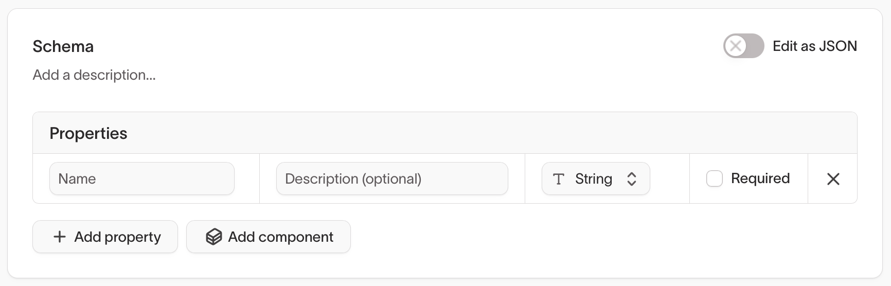 Component schema