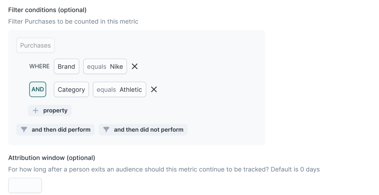 Metric configuration in the Hightouch UI