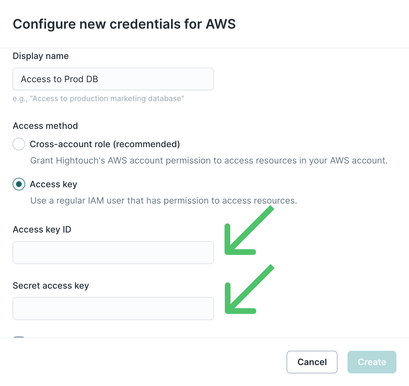 Role creation in the AWS console