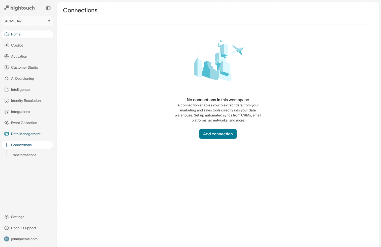 Connections page