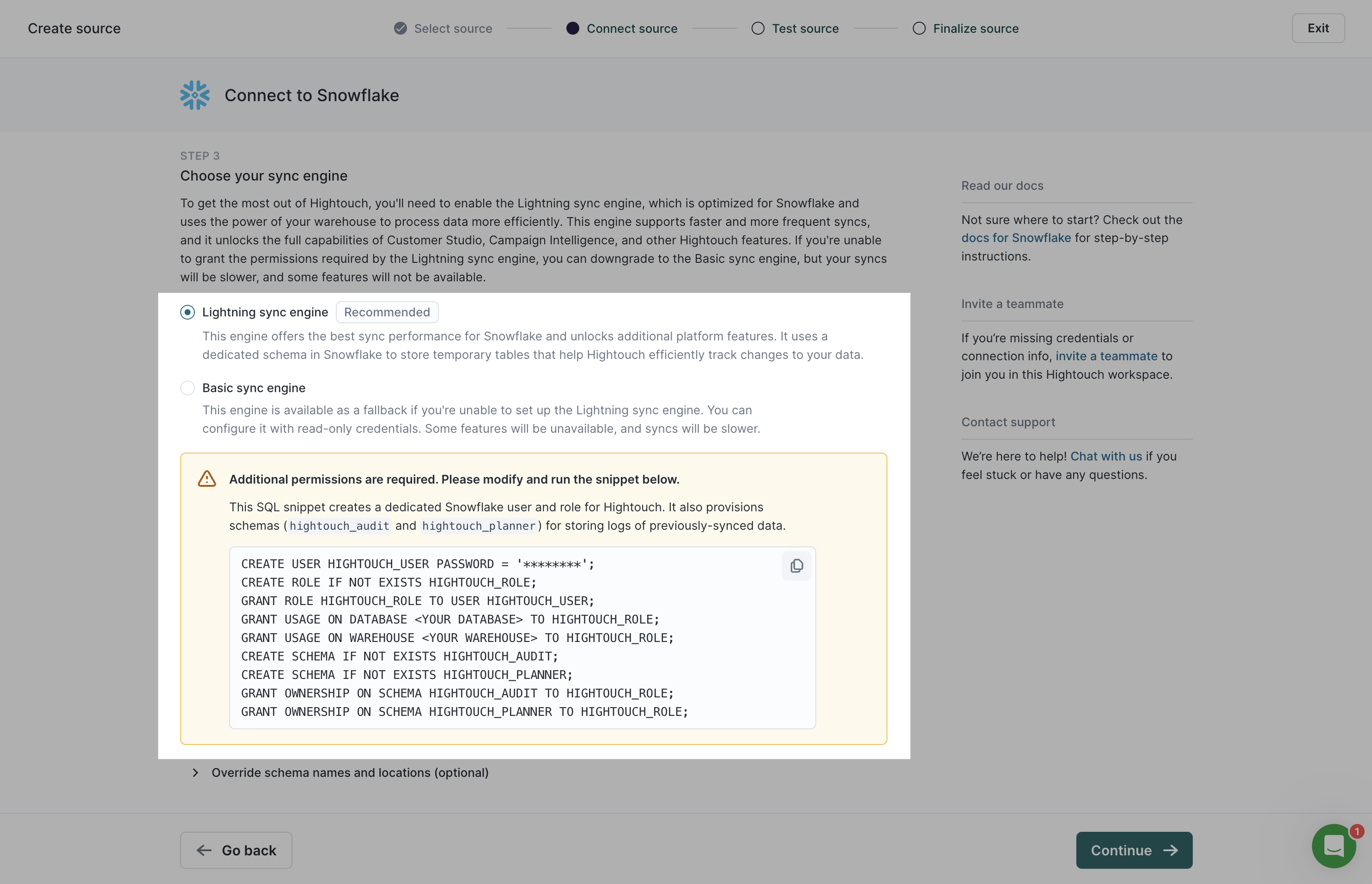 Migrating an existing source to the Lightning sync engine from its Configuration tab