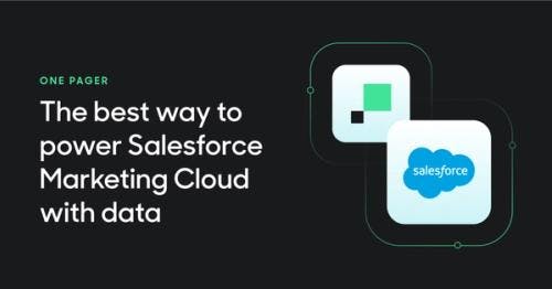 Personalize Campaigns in Salesforce Marketing Cloud with your Data.